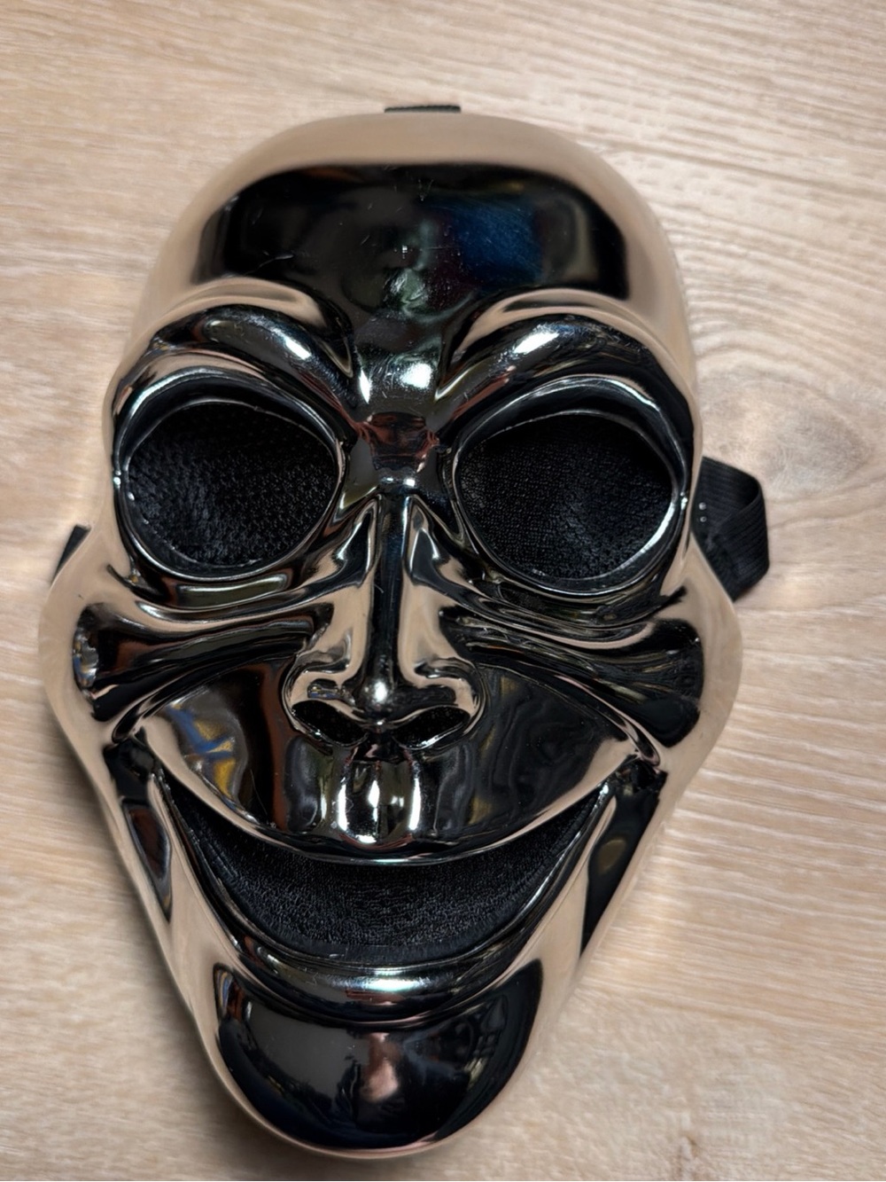 Reflective Silver Smiling Face Mask for Men